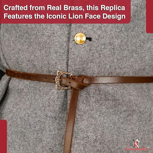 Armory Replicas™ أبازيم أحزمة مزخرفة من النحاس الصلب من العصور الوسطى الفايكنج والعصور الوسطى - تصميمات تاريخية مصنوعة يدويًا in Saudi Arabia