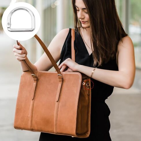حلقة زنبركية على شكل حرف D، حلقة مفاتيح زنبركية معدنية نصف دائرية، مشابك بإبزيم لحقائب الظهر وحزام المحفظة وإكسسوارات DIY in Kuwait