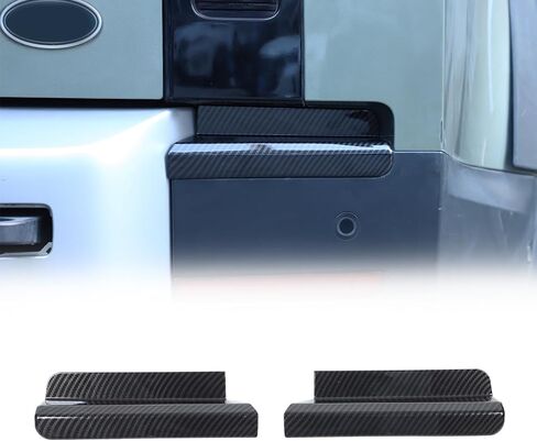 PIUGILH Rear Bumper Side Tail Light Lower Trim Compatible with Land Rover Defender 90 110 130 2020-2025 Accessories, Rear Bumper Taillight Lower Trim Cover, 2Pcs (Piano Black) in Kuwait