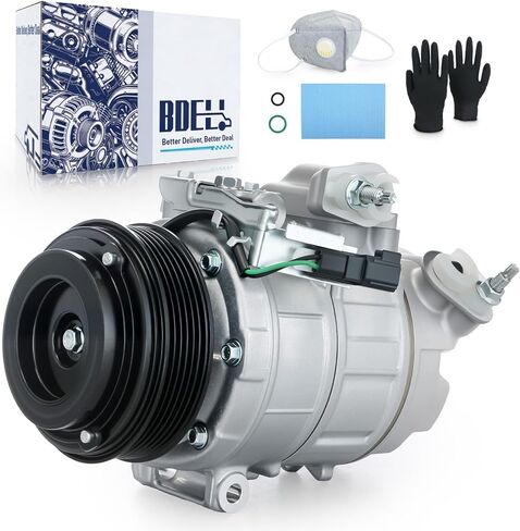 BDELI Air Conditioner AC Compressor with 2011-2015 Ford Explorer V6 3.5L, AC Compressor 2013 2014 2015 Ford Police Interceptor Utility V6 3.7L, OE BB5Z19703B CO9777C in Kuwait
