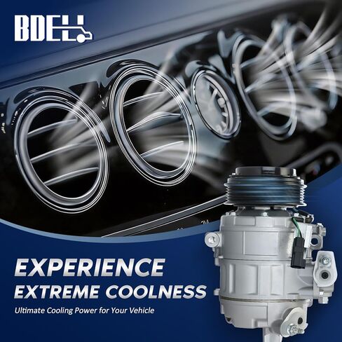 BDELI Air Conditioner AC Compressor with 2011-2015 Ford Explorer V6 3.5L, AC Compressor 2013 2014 2015 Ford Police Interceptor Utility V6 3.7L, OE BB5Z19703B CO9777C in Kuwait