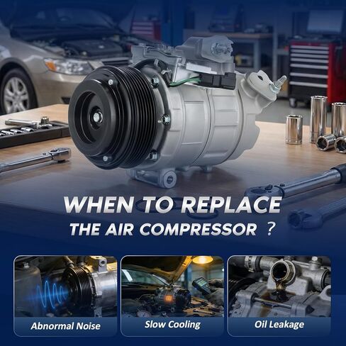 BDELI Air Conditioner AC Compressor with 2011-2015 Ford Explorer V6 3.5L, AC Compressor 2013 2014 2015 Ford Police Interceptor Utility V6 3.7L, OE BB5Z19703B CO9777C in Kuwait
