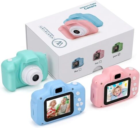 Kids Digital Camera Toy – 3.0MP 1080P HD Video Camera with 2-Inch Screen, No Printer, Easy USB Rechargeable, Fun, Educational & Birthday Gift for Boys & Girls Age 3–12 in Kuwait