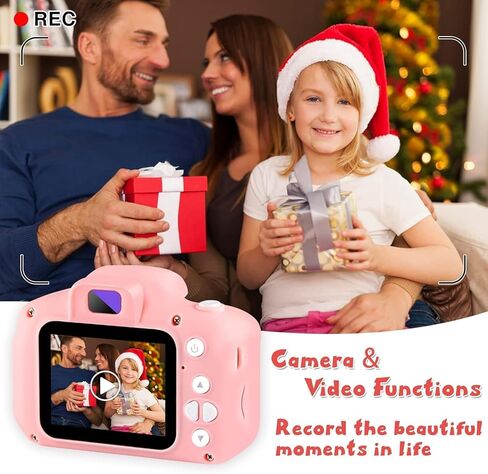Kids Digital Camera Toy – 3.0MP 1080P HD Video Camera with 2-Inch Screen, No Printer, Easy USB Rechargeable, Fun, Educational & Birthday Gift for Boys & Girls Age 3–12 in Kuwait