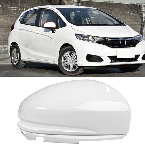 OWITAI Compatible with Honda Fit Right Passenger Side Mirror Cap Cover 2015 2016 2017 2018, Glossy Black Door Rearview Mirror Cover Replacement Without Turn Signal Light for Fit Right Side in Saudi Arabia