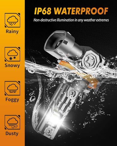 FAHREN H11/H8/H9 Fog Light Bulbs, 50,000LM Brightness, 6500K H9/H8/H16 Low Beam, 10-Year Service Life with Cooling Fan, IP68 Waterproof, Real 1:1 Halogen Mini Size Plug N Play, Pack of 2 in Saudi Arabia