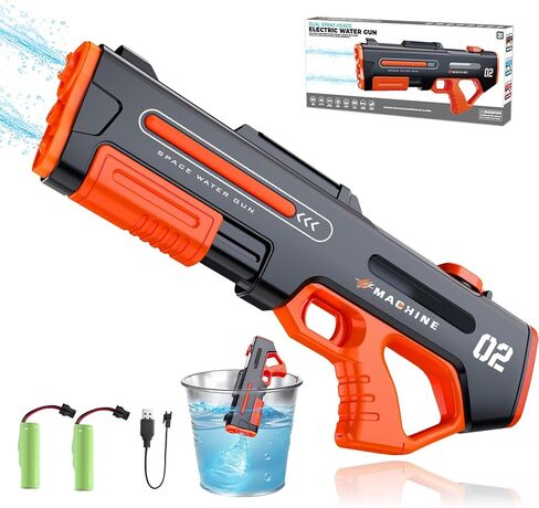 Electric Water Gun,Water Gun with Automatic Reload & 3 Shooting Modes,Powerful Squirt Gun Blaster Long Range Up to 32 FT,Outdoor Yard Party Water Game Toy,Ideal Summer Soaker Gift for Kids & Adults. in Saudi Arabia