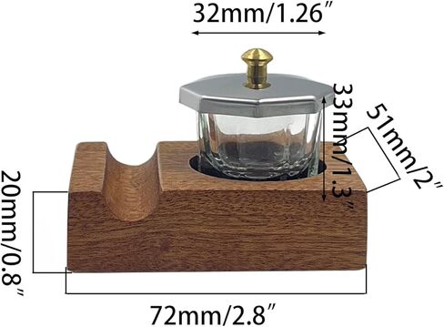 Ink Well for Dip Pen Wooden Calligraphy Pen Holder Oblique Nib Holder Glass Ink Bottle Container Desktop Tabel Decoration in Saudi Arabia