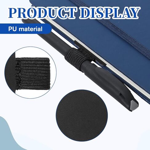 JJUNW 18 Pcs Notebook Pen Loop Holder, Pencil Holders Elastic Loop, Self-Adhesive Pen Holder for notebook for NotebookJournals Calendars Planners Tablet Case for School Office in Kuwait