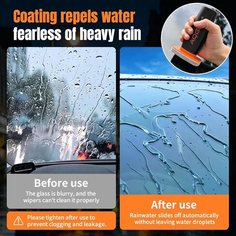 1-Piece Set Improved Automotive Glass Oil Film Removal Wipes with Handle Coating, Multifunctional Car Glass Cleaner for Windows, Windshields & Rearview Mirrors in Saudi Arabia
