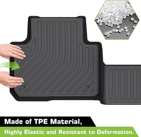 Floor Mats for Porsche Cayenne 2019-2025, Heavy Duty TPE Waterproof Non-Slip All Weather Protection Custom, Floor Mats & Cargo Liner in Kuwait