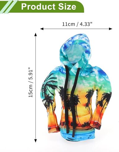 Universal 11 x 15 cm/4.33"x5.91" Gear Shift Knob Cover Decoration Stick Shifting Handle Protector Polyester 1 Pc Coconut Tree Hoodie Style Yellow in Kuwait