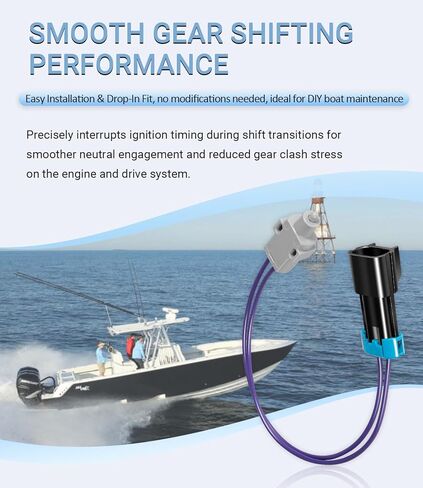 Shift Interrupter Switch Compatible with Mercruiser 8M0052936 / 87-808009A3 | Marine Shift Interrupt Neutral Sensor for Mercury 3.0L, 4.3L, 350 MAG, 383, 5.0L & 6.2L MPI Engines in Kuwait
