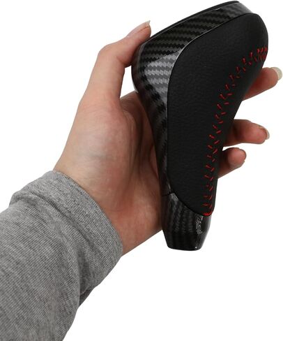 Car Gear Shift Knob Fit for Toyota 4Runner TRD 2010-2019 Tundra 2007-2019 – Leather ABS Automatic Head Shifter Handle, 1pc Carbon Fiber Pattern in Kuwait