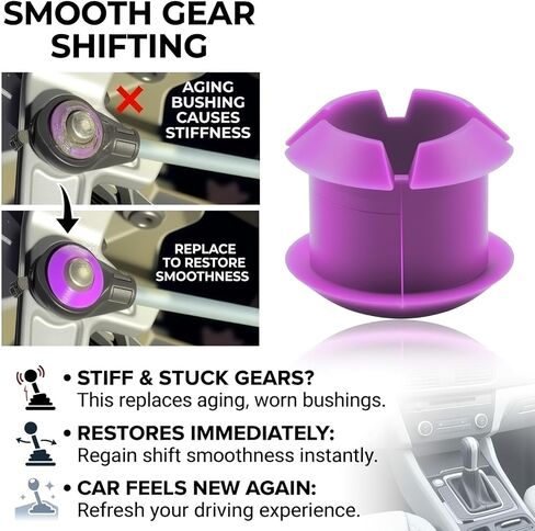 Transmission Shift Cable Bushing Repair Kit,Practical Car Shifter Bushing Kit Replacement OEM 3382008020,Shift Linkage Bushings Kits with Installation Tool Compatible with Toyota in Kuwait