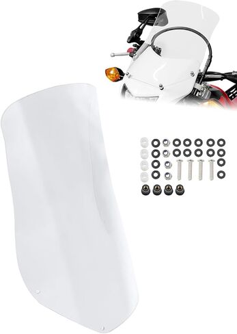 الزجاج الأمامي مناسب لـ DR650 2002-2024، CRF250L 2013-2024، DRZ400S 2000-2024 DRZ400SM 2005-2024، WR450F 2003-2024، DR 650 DR-Z400S DR-Z400SM (واضح) in Kuwait