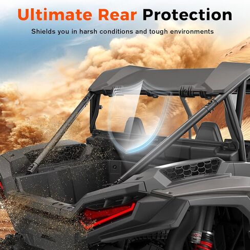 Rear Windshield for RZR XP 1000/ XP 4 1000 2024 2025 2026 Accessories, Polycarbonate UTV Clear Windscreen for Polaris RZR XP 1000 / XP4 1000 2024+, Light Rear Window Protects in Saudi Arabia
