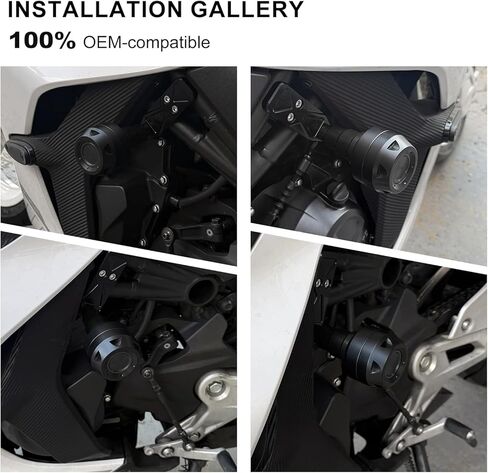 Motorcycle Frame Sliders for CFMOTO 450SR 450NK 450SS 450sr 450ss 450nk CF 450 SR SS NK, CNC Frame Crash Protectors Engine Guard Anti-Crash Pads,Aluminum Bodywork Protection Frame Accessories(Black) in Saudi Arabia