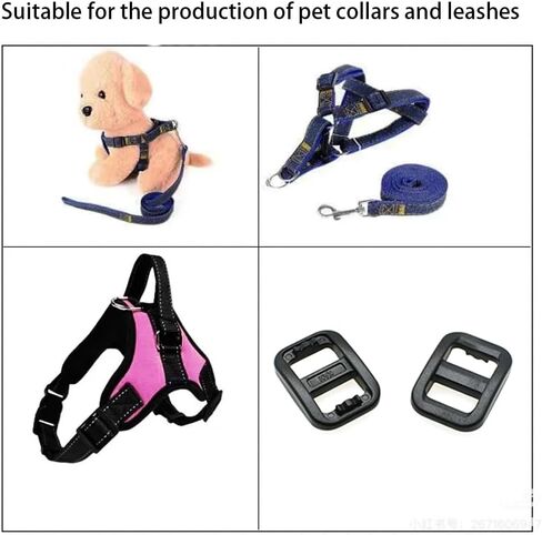 110pcs 3/8" Plastic Tri-Glide Buckles for Pet Collars, 12 Colors, DIY Strap Webbing Bag Parts Accessories in Kuwait