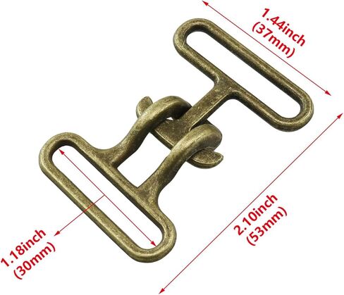 HJGarden 4PCS 30mm Metal Clothing Buckles Coat Decorative Belt Alloy Twist Buckles Antique Bronze For Capes Sweaters Woolen Sweaters Scarves Overalls in Kuwait
