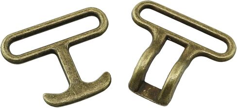 HJGarden 4PCS 30mm Metal Clothing Buckles Coat Decorative Belt Alloy Twist Buckles Antique Bronze For Capes Sweaters Woolen Sweaters Scarves Overalls in Kuwait
