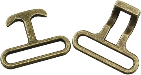 HJGarden 4PCS 30mm Metal Clothing Buckles Coat Decorative Belt Alloy Twist Buckles Antique Bronze For Capes Sweaters Woolen Sweaters Scarves Overalls in Kuwait