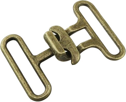 HJGarden 4PCS 30mm Metal Clothing Buckles Coat Decorative Belt Alloy Twist Buckles Antique Bronze For Capes Sweaters Woolen Sweaters Scarves Overalls in Kuwait