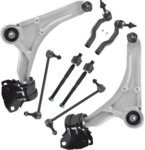 ASTARPRO 8pcs Front Suspension End Kit Lower Control Arm and Inner and Outer Tie Rod Ends and Sway Bar Links Compatible with 2013-2020 Ford Fusion Lincoln MKZ in Kuwait