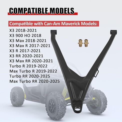 Left Front Driver Lower A Arm Compatible with Can-Am Maverick X3 72"/Turbo R/Max Turbo R/X3 Max RR 2017-2025 706204733 in Saudi Arabia