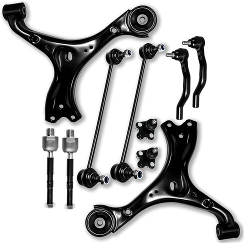 10Pcs Front Suspension Kit Control Arm Ball Joint Sway Bar Tie Rod for Honda Civic 2013 2014 2015, Replace OE# K623123 K623124 K500234 K750604 ES800912 ES800913 EV800906 in Kuwait