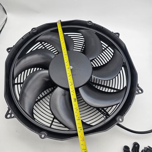 مروحة سحب كهربائية جديدة مقاس 16 بوصة VA33-AP71/LL-65A 12 فولت تناسب Spal 30102082 in Kuwait