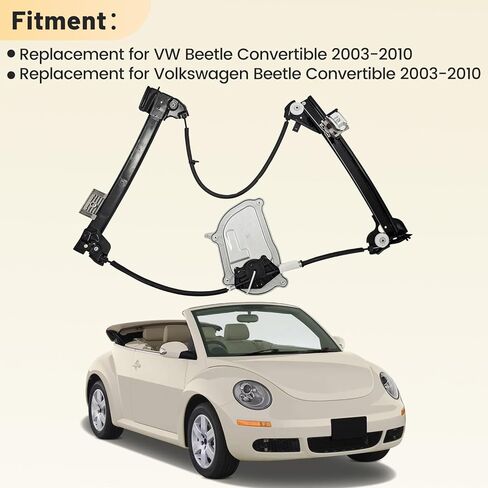 1Y0837462F Front Passenger Side Power Window Regulator Replacement for Volkswagen Beetle Convertible 2003-2010 Front Right Side Power Window Regulator 1Y0837462B in Kuwait