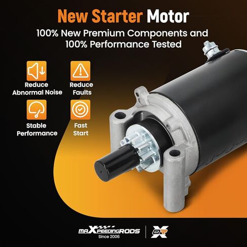 maXpeedingrods Starter Motor for for Kohler Engine, for John Deere STX30 STX38 STX46 1989-1996, LT150 LT160, 12V 10Teeth CCW, Replace# 1209810 2509803 AM117130 AM120729 in Kuwait