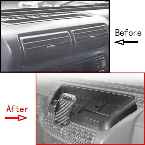 TJ Phone Mount for 1997-2006 Jeep Wrangler TJ Dashboard Cell Phone Holder with Storage Tray Interior Accessories in Saudi Arabia