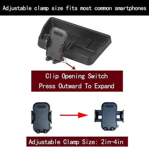 TJ Phone Mount for 1997-2006 Jeep Wrangler TJ Dashboard Cell Phone Holder with Storage Tray Interior Accessories in Saudi Arabia