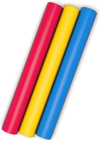 Hallmark Image Arts Birthday Wrapping Paper Mini Rolls, 3-Pack (Primary Colors: Solid Red, Yellow, Blue) for Kids Parties, Graduations, Father's Day, Baby Showers, Any Occasion - 27 Sq. Ft. Total in Kuwait