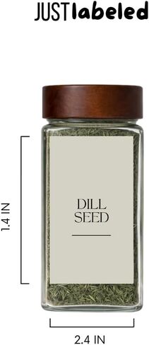 Spice Labels - 168 Aesthetic Beige Spice Labels for Jars - Waterproof Stickers for Spice containers - Preprinted Minmalist Oilproof Herbs & Seasoning Labels in Kuwait