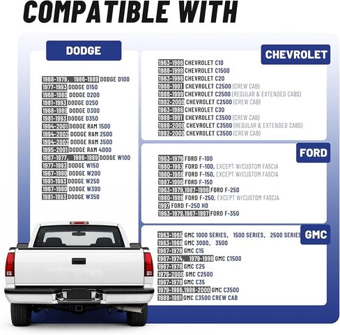 ALMULOO Trailer Tow Hitch Class 3 2 Inch Receiver Compatible with Compatible with1963-1997 Ford F-150/250 /350,1994-2002 Dodge Ram 1500/2500/3500,1963-2002 Chevrolet Dodge Ford GMC in Kuwait