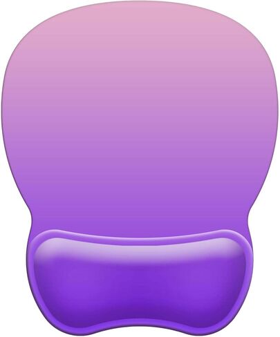 Mouse Pad with Support, Ergonomic Mouse Pad with Gel Wrist Rest Support Middle Concave Design, Comfortable Mousepad with Non-Slip PU Base for Home Office Working Studying (11 Purple Blue Gradient) in Saudi Arabia