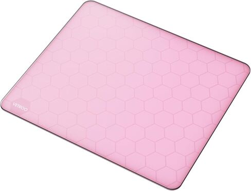 Vetroo GMP300 Tempered Glass Gaming Mouse Pad, Micro-Etched 3mm Tempered Glass with Silicone Anti-Slip Base, Multi-Layer Curing, Smooth Operation for Esport & Work (Black) in Saudi Arabia