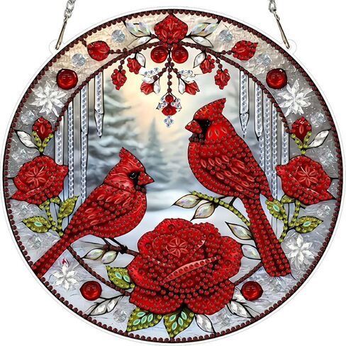 LPDJITO Hummingbird Hanging Diamond Art Kits for Adults Pendant Suncatcher, Special Shaped Crystal DIY Pearl Diamond Painting Kit, Gift for Mother Spring Summer Window Wreath Decor in Saudi Arabia