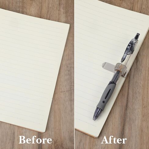 Larrel Adjustable Single Loop Pen Holder Clip, 5 Pcs Metal Pocket Pencil Holders, Metal Pen Clip Holder Attachment for Notebook Clipboard Journal Planner, Universal Silver Pencil Organizer in Kuwait