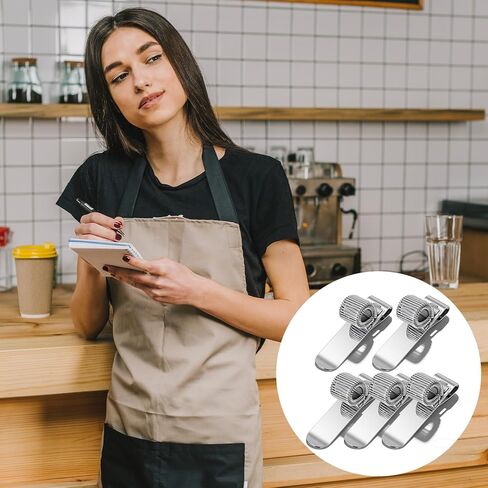 Larrel Adjustable Single Loop Pen Holder Clip, 5 Pcs Metal Pocket Pencil Holders, Metal Pen Clip Holder Attachment for Notebook Clipboard Journal Planner, Universal Silver Pencil Organizer in Kuwait
