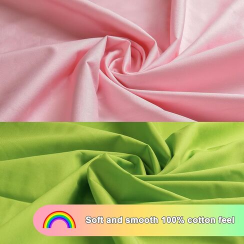12 Pieces 18″ x 22″ Fat Quarter Bundle — Solid Cotton Quilting Fabric (Sweet Rainbow) in Kuwait