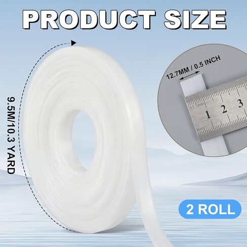 Dansydaisy 2 Roll 21 Yards Plastic Tack Strip 1/2 Plastic Upholstery Tack Strip, Marine Grade Waterproof, Not Cardboard, for Auto Boat Furniture Upholstery in Kuwait