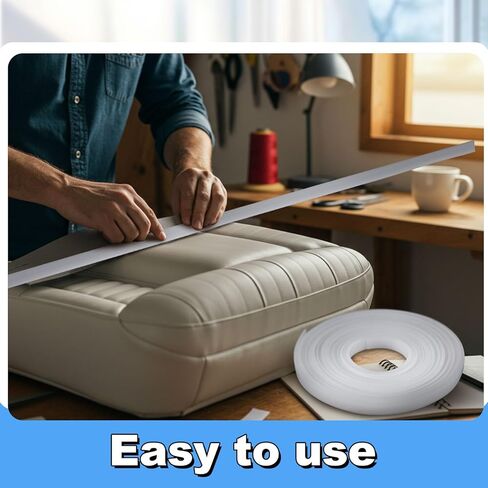 Dansydaisy 2 Roll 21 Yards Plastic Tack Strip 1/2 Plastic Upholstery Tack Strip, Marine Grade Waterproof, Not Cardboard, for Auto Boat Furniture Upholstery in Kuwait