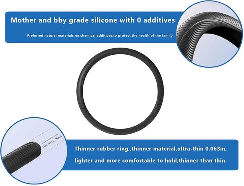 Silicone Anti Skid Car Steering Wheel Cover - Universal Fit Non-Slip Steering Wheel Protector Wrap, Easy Clip-On Installation & Anti-Sweat Grip in Kuwait