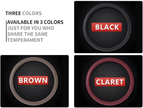 Silicone Anti Skid Car Steering Wheel Cover - Universal Fit Non-Slip Steering Wheel Protector Wrap, Easy Clip-On Installation & Anti-Sweat Grip in Kuwait