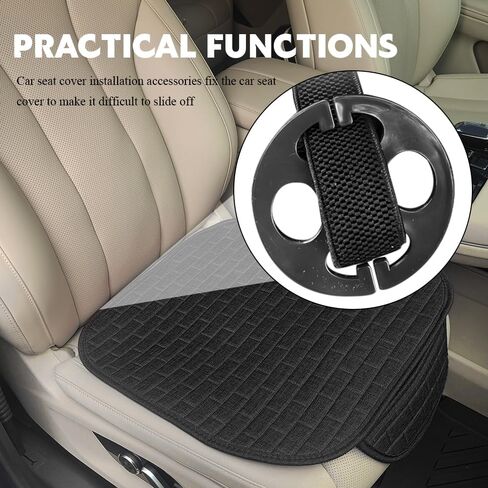 24PCS Car Seat Cover Plum Plate Metal Hook, Automotive Seat Covers Accessories, 12PCS Plastic Car Seat Covers Chucks, Metal Hooks Locking Clip Plastic Card Fixed Fastener Buckle for Car Seats in Kuwait