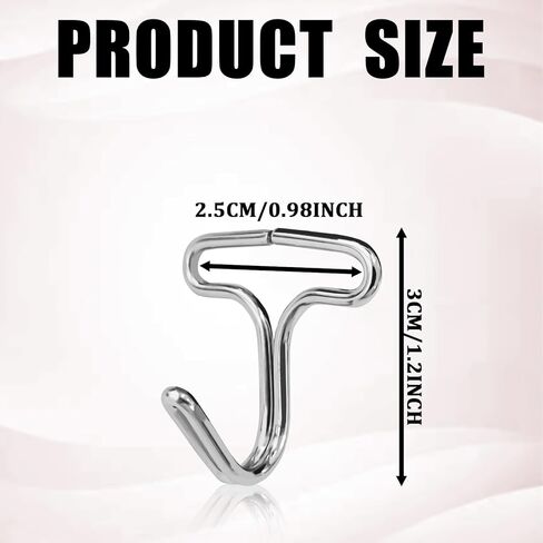 20 PCS Car Seat Cover Hooks, Locking Clip for Car Seat Headrest Cushion, Metal Vehicle Seat Mat Pad Fixing Hanger Hook, Bag Straps Hook Fastener Replacement, Automotive Seat Cover Accessories in Saudi Arabia